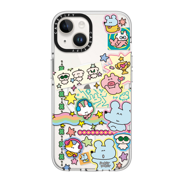 sukeydokey x CASETiFY iPhone 14 Case Clear Clear Case MagSafe Compatible Sukeydokey Deco sticker Phone Case sukeydokey x CASETiFY iPhone 14 Case Clear Clear Case MagSafe Compatible Sukeydokey Deco sticker Phone Case