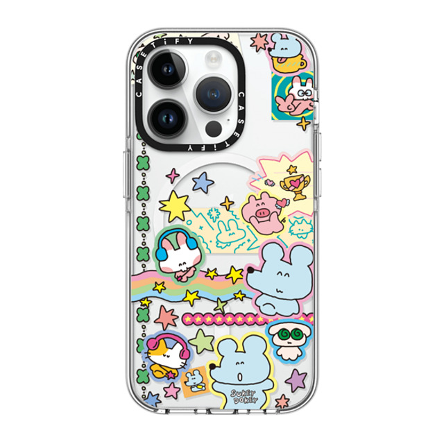 sukeydokey x CASETiFY iPhone 14 Pro Case Clear Clear Case MagSafe Compatible Sukeydokey Deco sticker Phone Case sukeydokey x CASETiFY iPhone 14 Pro Case Clear Clear Case MagSafe Compatible Sukeydokey Deco sticker Phone Case