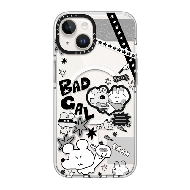 sukeydokey x CASETiFY iPhone 14 Case Clear Clear Case MagSafe Compatible Sukeydokey Bad Gal Phone Case sukeydokey x CASETiFY iPhone 14 Case Clear Clear Case MagSafe Compatible Sukeydokey Bad Gal Phone Case