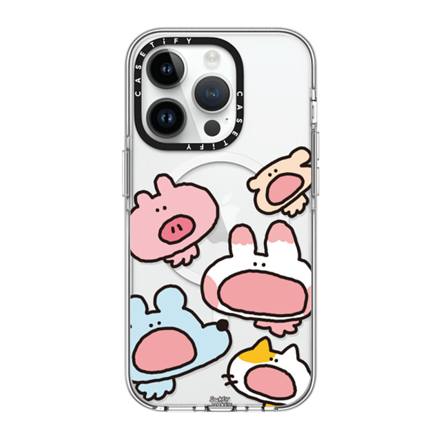 sukeydokey x CASETiFY iPhone 14 Pro Case Clear Clear Case MagSafe Compatible Sukeydokey Aaaah! Phone Case sukeydokey x CASETiFY iPhone 14 Pro Case Clear Clear Case MagSafe Compatible Sukeydokey Aaaah! Phone Case