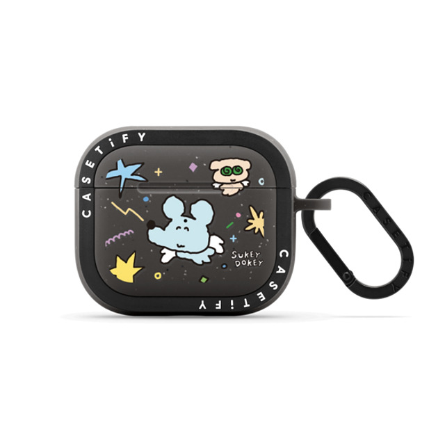 sukeydokey x CASETiFY AirPods(第3世代) Matte Charcoal バウンス ケース Sukeydokey Jisoon Angel Earbuds Case Back to School sukeydokey x CASETiFY AirPods(第3世代) Matte Charcoal バウンス ケース Sukeydokey Jisoon Angel Earbuds Case Back to School
