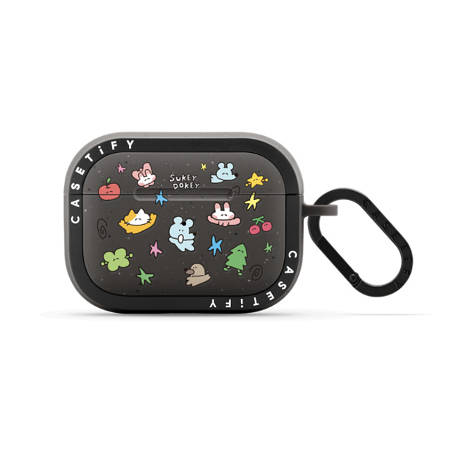 sukeydokey x CASETiFY AirPods Pro 2 Matte Charcoal バウンス ケース Sukeydokey Mini Mates Earbuds Case Father's Day sukeydokey x CASETiFY AirPods Pro 2 Matte Charcoal バウンス ケース Sukeydokey Mini Mates Earbuds Case Father's Day