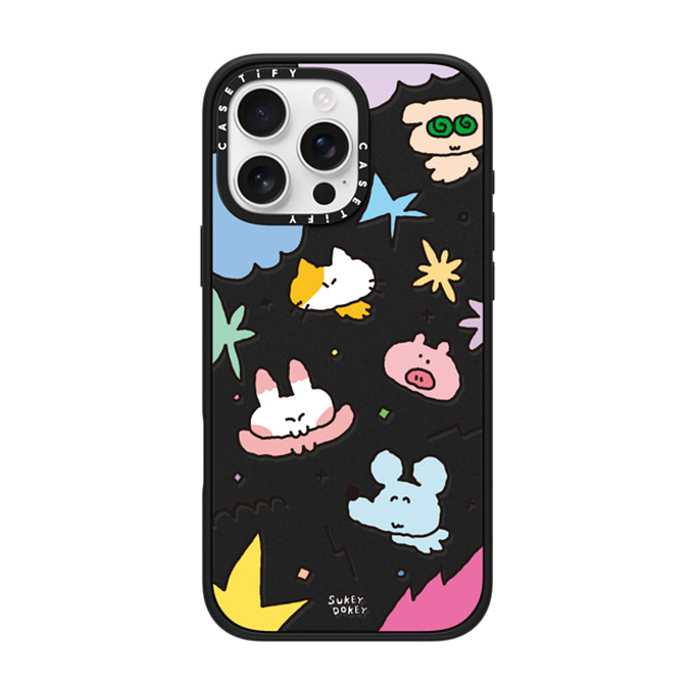 sukeydokey x CASETiFY iPhone 16 Pro Max Case マットブラック インパクトケース MagSafe対応 Sukeydokey Mini Mates Phone Case Mother's Day sukeydokey x CASETiFY iPhone 16 Pro Max Case マットブラック インパクトケース MagSafe対応 Sukeydokey Mini Mates Phone Case Mother's Day