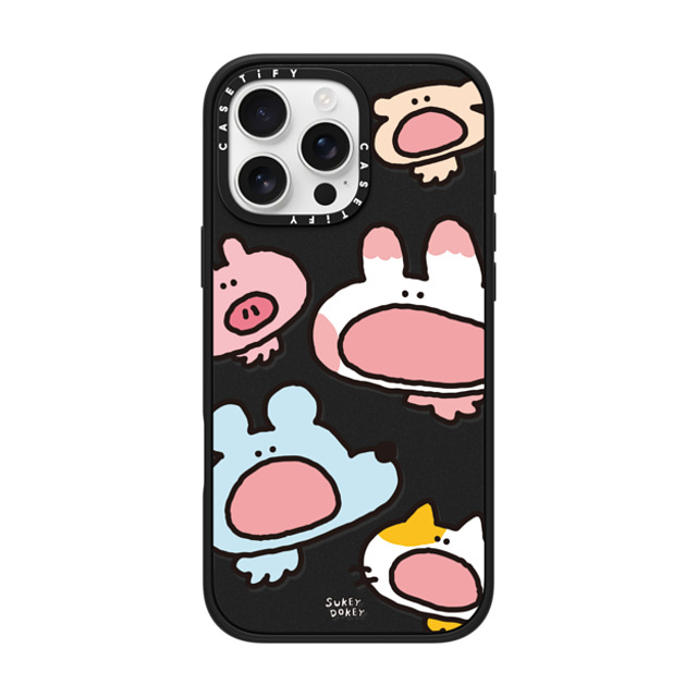 sukeydokey x CASETiFY iPhone 16 Pro Max ケース マットブラック インパクトケース MagSafe対応 Sukeydokey Aaaah! Phone Case Father's Day sukeydokey x CASETiFY iPhone 16 Pro Max ケース マットブラック インパクトケース MagSafe対応 Sukeydokey Aaaah! Phone Case Father's Day