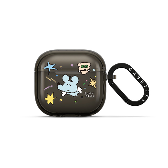 sukeydokey x CASETiFY AirPods 4 Black インパクトケース Sukeydokey Jisoon Angel Earbuds Case Back to School sukeydokey x CASETiFY AirPods 4 Black インパクトケース Sukeydokey Jisoon Angel Earbuds Case Back to School