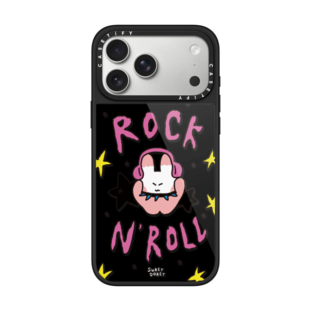 sukeydokey x CASETiFY iPhone 17 Pro Max ケース ブラック グレーズケース MagSafe対応 Sukeydokey Rock 'n' Roll Phone Case