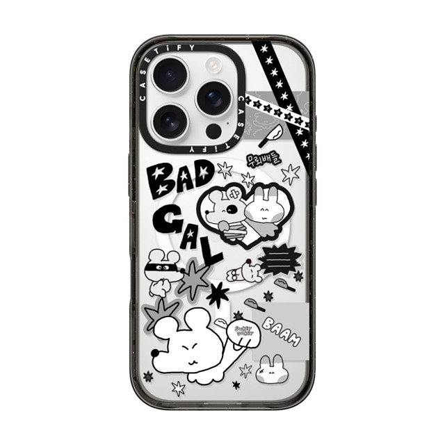 sukeydokey x CASETiFY iPhone 16 Pro ケース ブラック インパクトケース MagSafe対応 Sukeydokey Bad Gal Phone Case Father's Day sukeydokey x CASETiFY iPhone 16 Pro ケース ブラック インパクトケース MagSafe対応 Sukeydokey Bad Gal Phone Case Father's Day