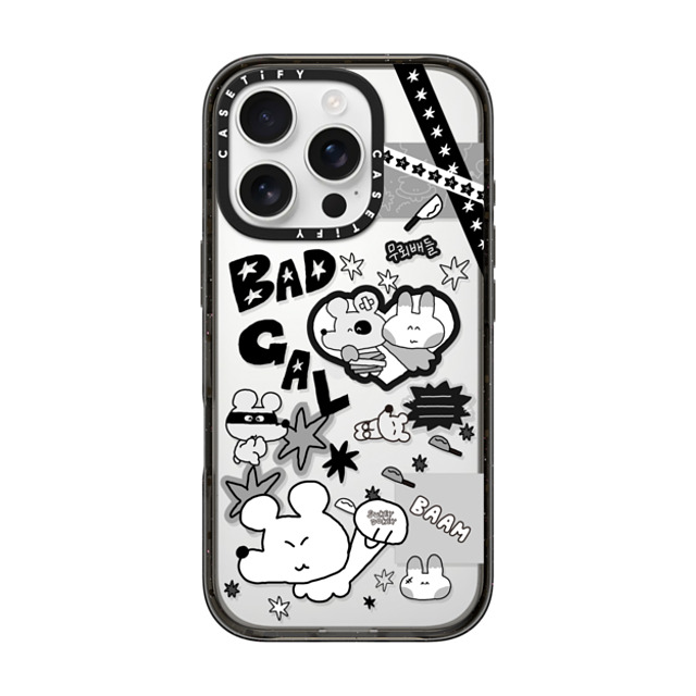 sukeydokey x CASETiFY iPhone 16 Pro ケース ブラック インパクトケース Sukeydokey Bad Gal Phone Case Father's Day sukeydokey x CASETiFY iPhone 16 Pro ケース ブラック インパクトケース Sukeydokey Bad Gal Phone Case Father's Day