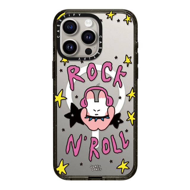 sukeydokey x CASETiFY iPhone 15 Pro Max Case Black Impact Case MagSafe Compatible Sukeydokey Rock 'n' Roll Phone Case sukeydokey x CASETiFY iPhone 15 Pro Max Case Black Impact Case MagSafe Compatible Sukeydokey Rock 'n' Roll Phone Case