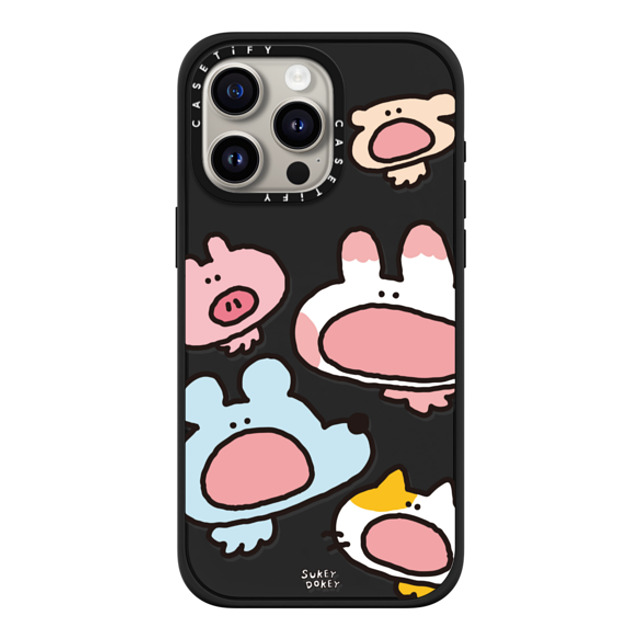 sukeydokey x CASETiFY iPhone 15 Pro Max Case Matte Black Impact Case MagSafe Compatible Sukeydokey Aaaah! Phone Case sukeydokey x CASETiFY iPhone 15 Pro Max Case Matte Black Impact Case MagSafe Compatible Sukeydokey Aaaah! Phone Case