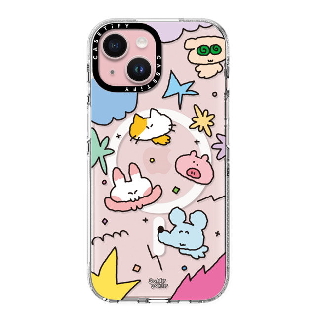 sukeydokey x CASETiFY iPhone 15 ケース クリア クリア ケース MagSafe対応 Sukeydokey Mini Mates Phone Case Back to School sukeydokey x CASETiFY iPhone 15 ケース クリア クリア ケース MagSafe対応 Sukeydokey Mini Mates Phone Case Back to School