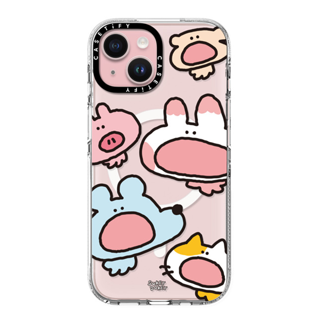 sukeydokey x CASETiFY iPhone 15 Case クリア クリア ケース MagSafe対応 Sukeydokey Aaaah! Phone Case Father's Day sukeydokey x CASETiFY iPhone 15 Case クリア クリア ケース MagSafe対応 Sukeydokey Aaaah! Phone Case Father's Day