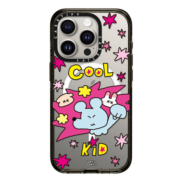 sukeydokey x CASETiFY iPhone 15 Pro ケース ブラック インパクトケース MagSafe対応 Sukeydokey Cool Kid Phone Case Father's Day sukeydokey x CASETiFY iPhone 15 Pro ケース ブラック インパクトケース MagSafe対応 Sukeydokey Cool Kid Phone Case Father's Day