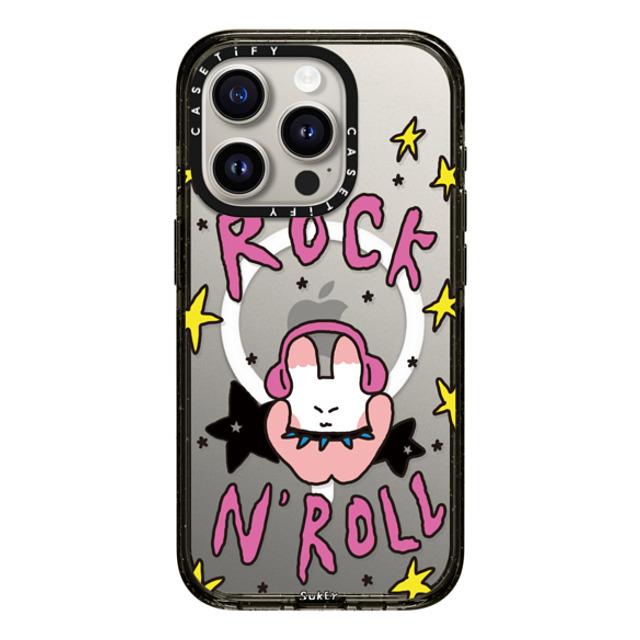 sukeydokey x CASETiFY iPhone 15 Pro Case Black Impact Case MagSafe Compatible Sukeydokey Rock 'n' Roll Phone Case sukeydokey x CASETiFY iPhone 15 Pro Case Black Impact Case MagSafe Compatible Sukeydokey Rock 'n' Roll Phone Case