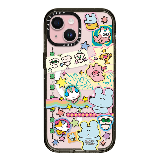 sukeydokey x CASETiFY iPhone 15 Case Black Impact Case MagSafe Compatible Sukeydokey Deco sticker Phone Case Mother's Day sukeydokey x CASETiFY iPhone 15 Case Black Impact Case MagSafe Compatible Sukeydokey Deco sticker Phone Case Mother's Day