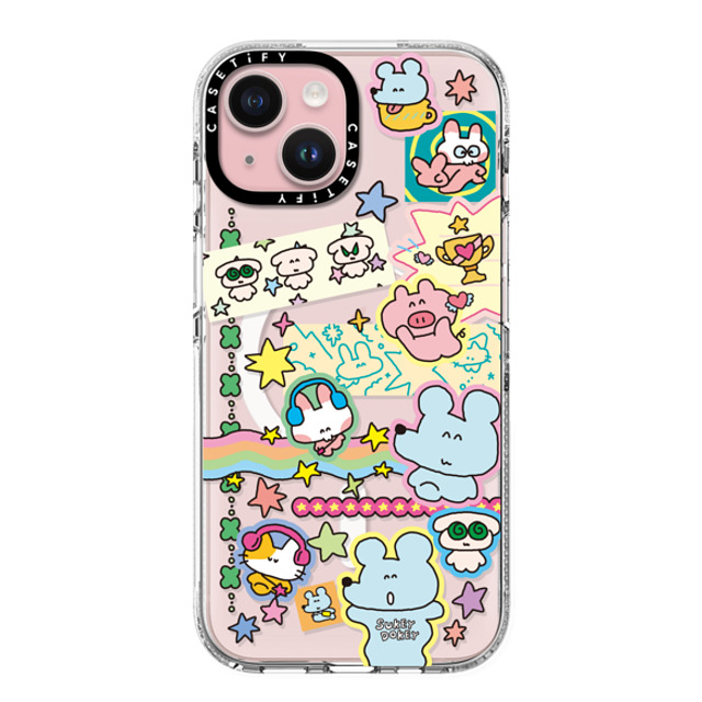 sukeydokey x CASETiFY iPhone 15 Case Clear Clear Case MagSafe Compatible Sukeydokey Deco sticker Phone Case Mother's Day sukeydokey x CASETiFY iPhone 15 Case Clear Clear Case MagSafe Compatible Sukeydokey Deco sticker Phone Case Mother's Day