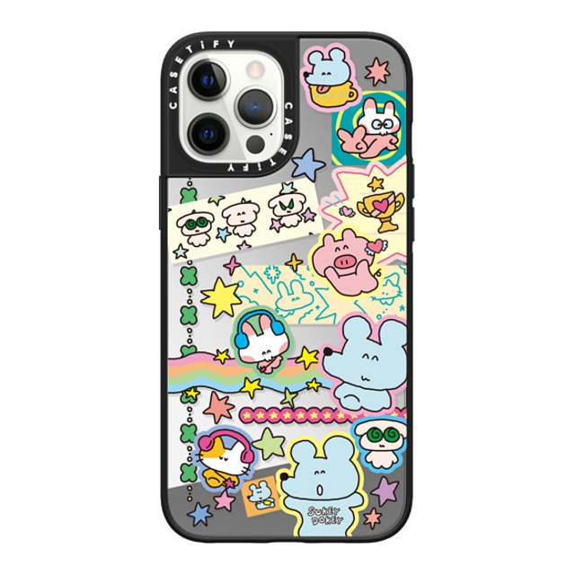 sukeydokey x CASETiFY iPhone 12 Pro Max ケース Silver on Black ミラーケース MagSafe対応 Sukeydokey Deco sticker Phone Case Father's Day sukeydokey x CASETiFY iPhone 12 Pro Max ケース Silver on Black ミラーケース MagSafe対応 Sukeydokey Deco sticker Phone Case Father's Day
