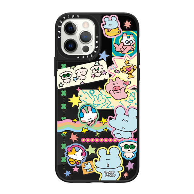 sukeydokey x CASETiFY iPhone 12 Pro ケース Black on Black ミラーケース MagSafe対応 Sukeydokey Deco sticker Phone Case Father's Day sukeydokey x CASETiFY iPhone 12 Pro ケース Black on Black ミラーケース MagSafe対応 Sukeydokey Deco sticker Phone Case Father's Day