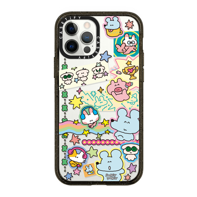 sukeydokey x CASETiFY iPhone 12 Pro Case ブラック インパクトケース Sukeydokey Deco sticker Phone Case Mother's Day sukeydokey x CASETiFY iPhone 12 Pro Case ブラック インパクトケース Sukeydokey Deco sticker Phone Case Mother's Day