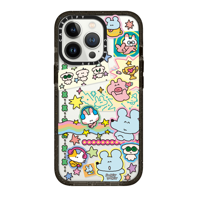 sukeydokey x CASETiFY iPhone 13 Pro Case Black Impact Case Sukeydokey Deco sticker Phone Case Mother's Day sukeydokey x CASETiFY iPhone 13 Pro Case Black Impact Case Sukeydokey Deco sticker Phone Case Mother's Day