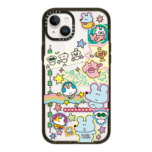 sukeydokey x CASETiFY iPhone 14 Plus Case Black インパクトケース Sukeydokey Deco sticker Phone Case Mother's Day sukeydokey x CASETiFY iPhone 14 Plus Case Black インパクトケース Sukeydokey Deco sticker Phone Case Mother's Day