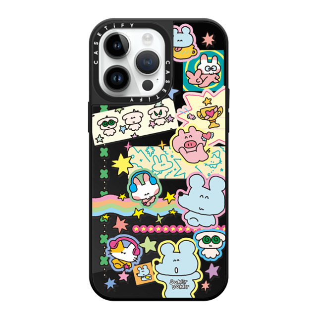 sukeydokey x CASETiFY iPhone 14 Pro Max Case Black on Black ミラーケース MagSafe対応 Sukeydokey Deco sticker Phone Case Father's Day sukeydokey x CASETiFY iPhone 14 Pro Max Case Black on Black ミラーケース MagSafe対応 Sukeydokey Deco sticker Phone Case Father's Day