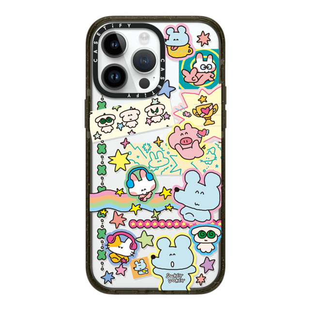 sukeydokey x CASETiFY iPhone 14 Pro Max ケース ブラック インパクトケース Sukeydokey Deco sticker Phone Case Back to School sukeydokey x CASETiFY iPhone 14 Pro Max ケース ブラック インパクトケース Sukeydokey Deco sticker Phone Case Back to School