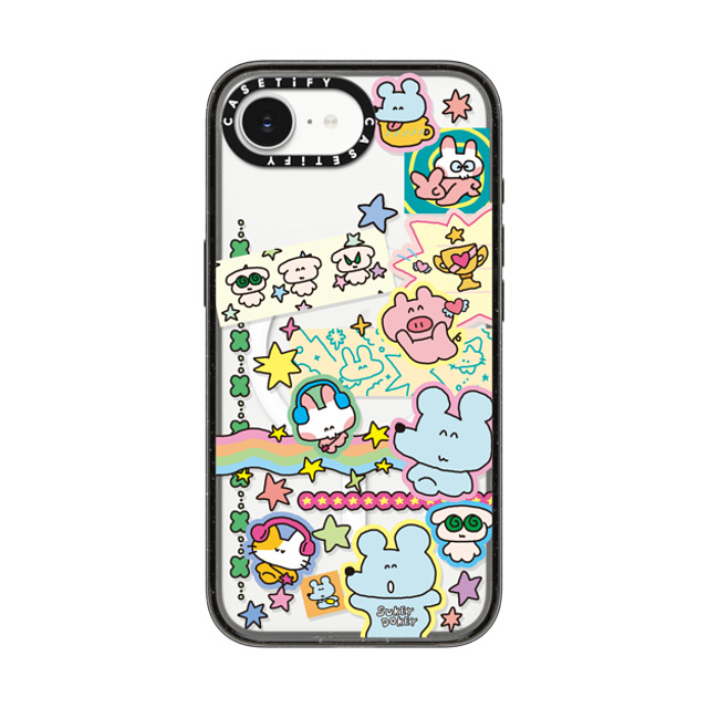 sukeydokey x CASETiFY iPhone 16e ケース ブラック インパクトケース MagSafe対応 Sukeydokey Deco sticker Phone Case Back to School sukeydokey x CASETiFY iPhone 16e ケース ブラック インパクトケース MagSafe対応 Sukeydokey Deco sticker Phone Case Back to School
