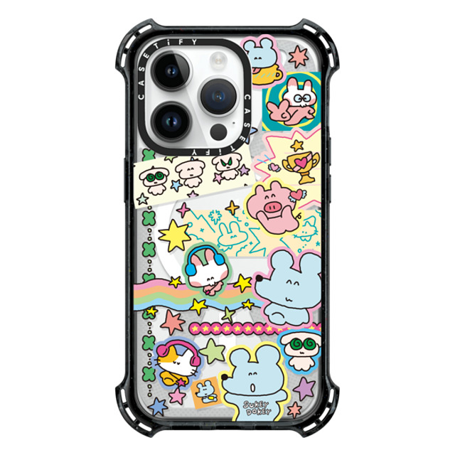 sukeydokey x CASETiFY iPhone 14 Pro Case ブラック バウンスケース Sukeydokey Deco sticker Phone Case Mother's Day sukeydokey x CASETiFY iPhone 14 Pro Case ブラック バウンスケース Sukeydokey Deco sticker Phone Case Mother's Day