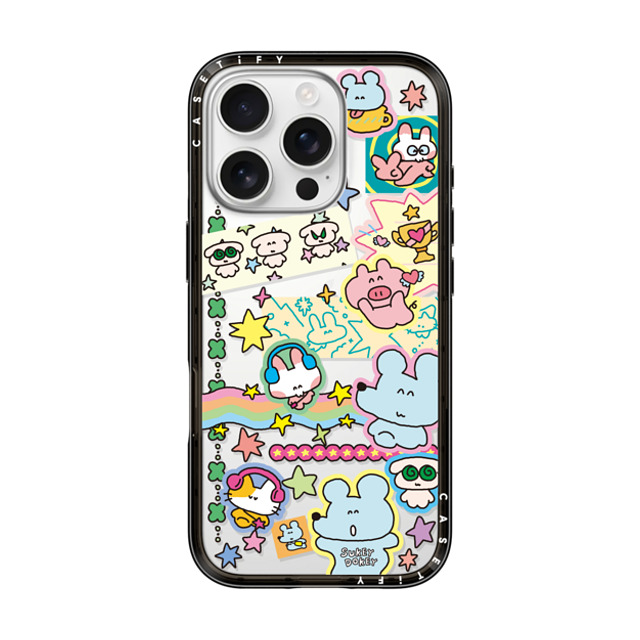 sukeydokey x CASETiFY iPhone 16 Pro ケース ブラック インパクトライトケース Sukeydokey Deco sticker Phone Case Back to School sukeydokey x CASETiFY iPhone 16 Pro ケース ブラック インパクトライトケース Sukeydokey Deco sticker Phone Case Back to School