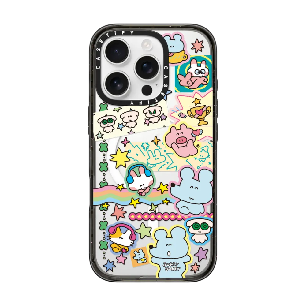 Impact iPhone 16 Pro Case MagSafe Compatible - Sukeydokey Deco sticker Phone Case