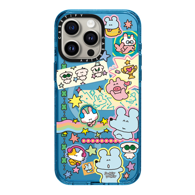 sukeydokey x CASETiFY iPhone 15 Pro Max Case Cyan Blue Impact Case MagSafe Compatible Sukeydokey Deco sticker Phone Case Back to School sukeydokey x CASETiFY iPhone 15 Pro Max Case Cyan Blue Impact Case MagSafe Compatible Sukeydokey Deco sticker Phone Case Back to School