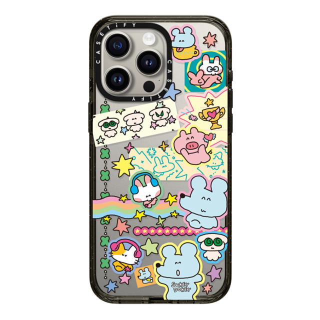 sukeydokey x CASETiFY iPhone 15 Pro Max ケース ブラック インパクトケース Sukeydokey Deco sticker Phone Case Back to School sukeydokey x CASETiFY iPhone 15 Pro Max ケース ブラック インパクトケース Sukeydokey Deco sticker Phone Case Back to School