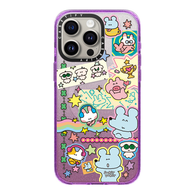 sukeydokey x CASETiFY iPhone 15 Pro Max Case Glitter Purple Impact Case MagSafe Compatible Sukeydokey Deco sticker Phone Case Mother's Day sukeydokey x CASETiFY iPhone 15 Pro Max Case Glitter Purple Impact Case MagSafe Compatible Sukeydokey Deco sticker Phone Case Mother's Day
