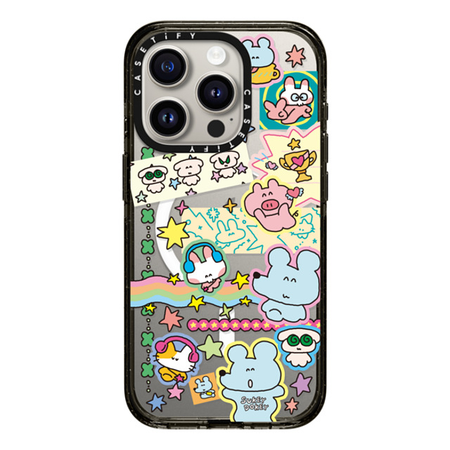 sukeydokey x CASETiFY iPhone 15 Pro ケース ブラック インパクトケース MagSafe対応 Sukeydokey Deco sticker Phone Case Father's Day sukeydokey x CASETiFY iPhone 15 Pro ケース ブラック インパクトケース MagSafe対応 Sukeydokey Deco sticker Phone Case Father's Day