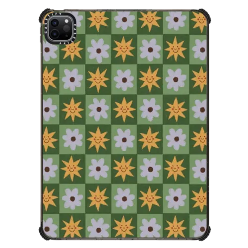 iPad Pro 11-inch (3rd/4th gen) - checkerboard flowers and stars