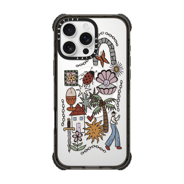 skumclub x CASETiFY iPhone 16 Pro Max Case Floral,Surrealism Black ウルトラ インパクトケース MagSafe 対応 stickers Back to School skumclub x CASETiFY iPhone 16 Pro Max Case Floral,Surrealism Black ウルトラ インパクトケース MagSafe 対応 stickers Back to School