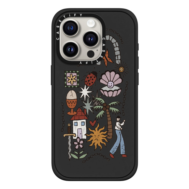 skumclub x CASETiFY iPhone 15 Pro ケース Floral,Surrealism マットブラック インパクトケース MagSafe対応 stickers Back to School skumclub x CASETiFY iPhone 15 Pro ケース Floral,Surrealism マットブラック インパクトケース MagSafe対応 stickers Back to School