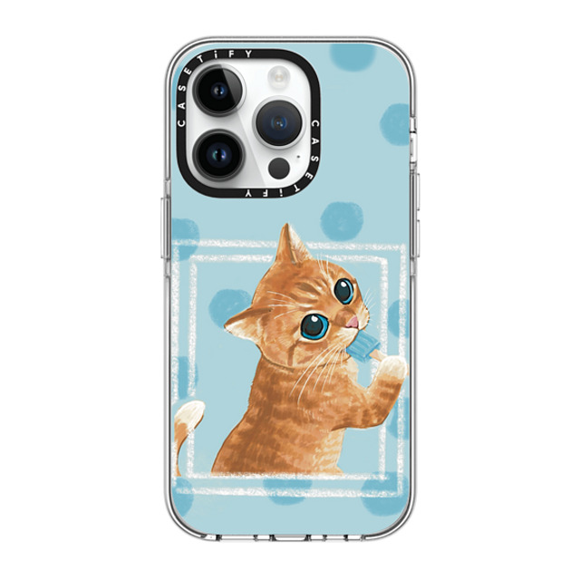 OniTatu99 x CASETiFY iPhone 14 Pro Case Clear Clear Case MagSafe Compatible Ice lolly cat OniTatu99 x CASETiFY iPhone 14 Pro Case Clear Clear Case MagSafe Compatible Ice lolly cat