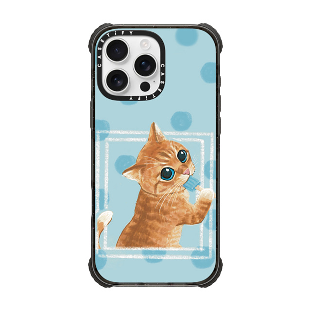 OniTatu99 x CASETiFY iPhone 16 Pro Max Case Black ウルトラ インパクトケース MagSafe 対応 Ice lolly cat OniTatu99 x CASETiFY iPhone 16 Pro Max Case Black ウルトラ インパクトケース MagSafe 対応 Ice lolly cat