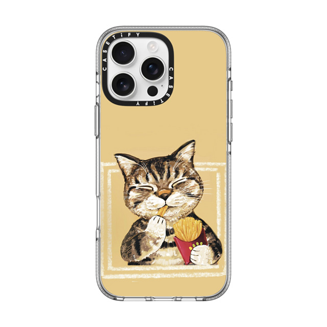 OniTatu99 x CASETiFY iPhone 16 Pro Max Case Cat,Animal Clear Clear Case MagSafe Compatible French fries cat Mother's Day OniTatu99 x CASETiFY iPhone 16 Pro Max Case Cat,Animal Clear Clear Case MagSafe Compatible French fries cat Mother's Day