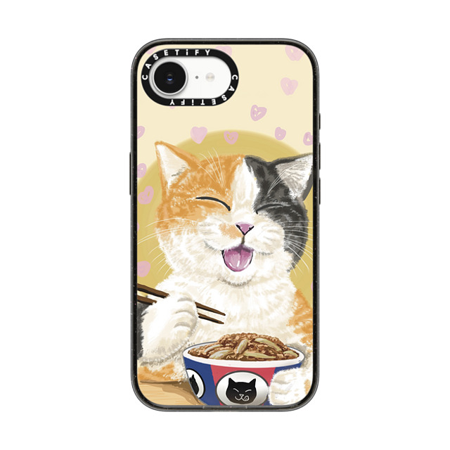 OniTatu99 x CASETiFY iPhone 16e Case Cat,Animal Black Impact Case MagSafe Compatible Gyudon cat Back to School OniTatu99 x CASETiFY iPhone 16e Case Cat,Animal Black Impact Case MagSafe Compatible Gyudon cat Back to School