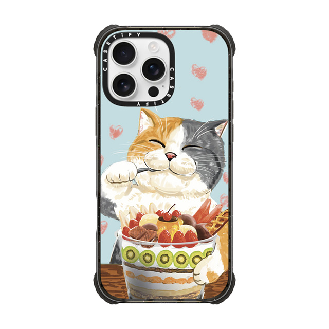 OniTatu99 x CASETiFY iPhone 16 Pro Max Case Cat,Animal Black ウルトラ インパクトケース MagSafe 対応 Fruit parfait cat Mother's Day OniTatu99 x CASETiFY iPhone 16 Pro Max Case Cat,Animal Black ウルトラ インパクトケース MagSafe 対応 Fruit parfait cat Mother's Day