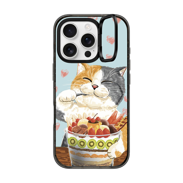 OniTatu99 x CASETiFY iPhone 16 Pro Case Cat,Animal Black インパクトリングスタンドケース MagSafe対応 Fruit parfait cat Mother's Day OniTatu99 x CASETiFY iPhone 16 Pro Case Cat,Animal Black インパクトリングスタンドケース MagSafe対応 Fruit parfait cat Mother's Day