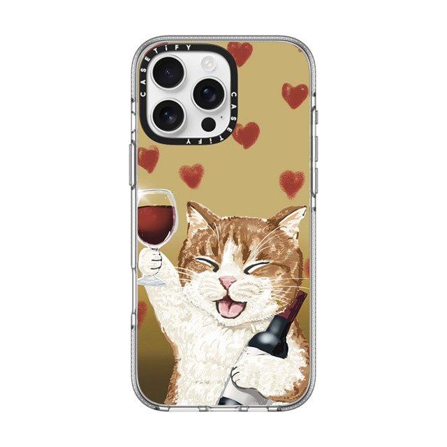 OniTatu99 x CASETiFY iPhone 16 Pro Max ケース クリア クリア ケース MagSafe対応 Cheers cat