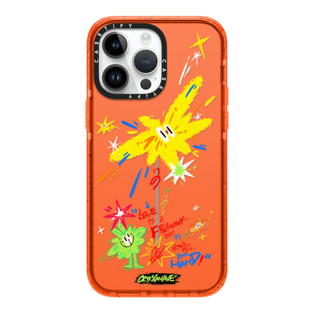 CROSSWAVE x CASETiFY iPhone 14 Pro Max ケース オレンジ インパクトケース Dream Chasing
