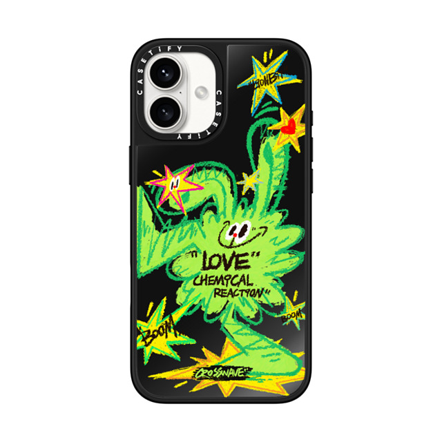 CROSSWAVE x CASETiFY iPhone 16 Plus Case Black on Black ミラーケース MagSafe対応 Stepping Forward Back to School CROSSWAVE x CASETiFY iPhone 16 Plus Case Black on Black ミラーケース MagSafe対応 Stepping Forward Back to School