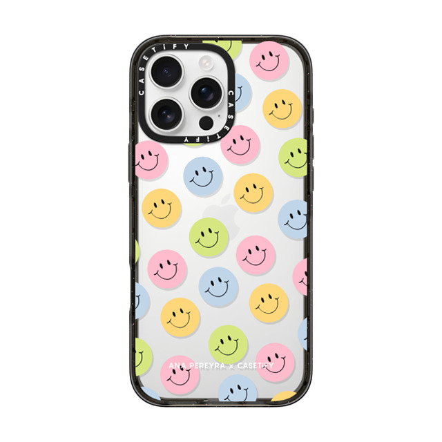 CASETiFY iPhone 16 Pro Max ケース ブラック インパクトケース Smiley Faces alpe3191 Back to School CASETiFY iPhone 16 Pro Max ケース ブラック インパクトケース Smiley Faces alpe3191 Back to School