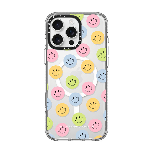 CASETiFY iPhone 16 Pro Max ケース クリア クリア ケース MagSafe対応 Smiley Faces alpe3191 Back to School CASETiFY iPhone 16 Pro Max ケース クリア クリア ケース MagSafe対応 Smiley Faces alpe3191 Back to School