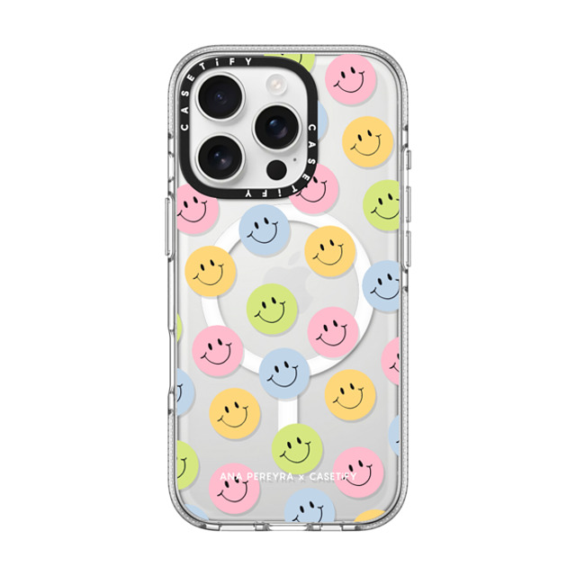 CASETiFY iPhone 16 Pro ケース クリア クリア ケース MagSafe対応 Smiley Faces alpe3191 Back to School CASETiFY iPhone 16 Pro ケース クリア クリア ケース MagSafe対応 Smiley Faces alpe3191 Back to School